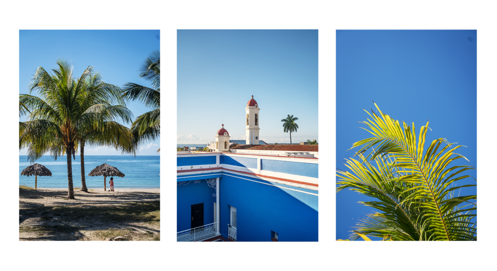 Paradisical beaches and historical towns in Cuba.