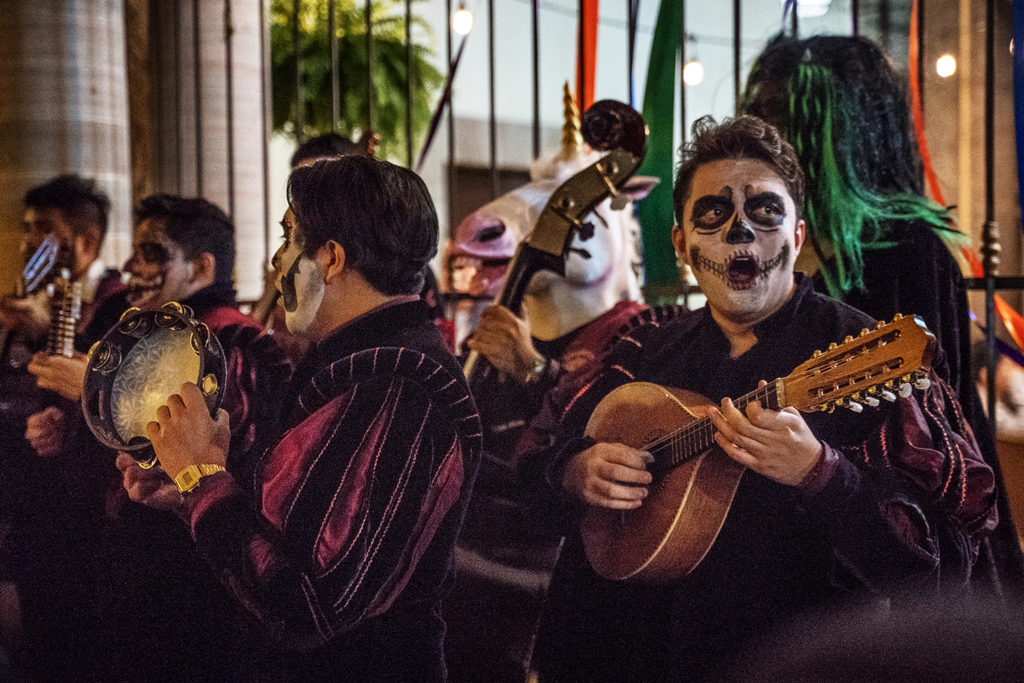 Slow traveling through Mexico - it took me 9 months to get to know this country and I love its culture. Pictured are the Día de Muertos celebrations with lots of musicians in the streets.