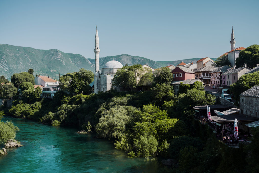 The old town of Mostar.